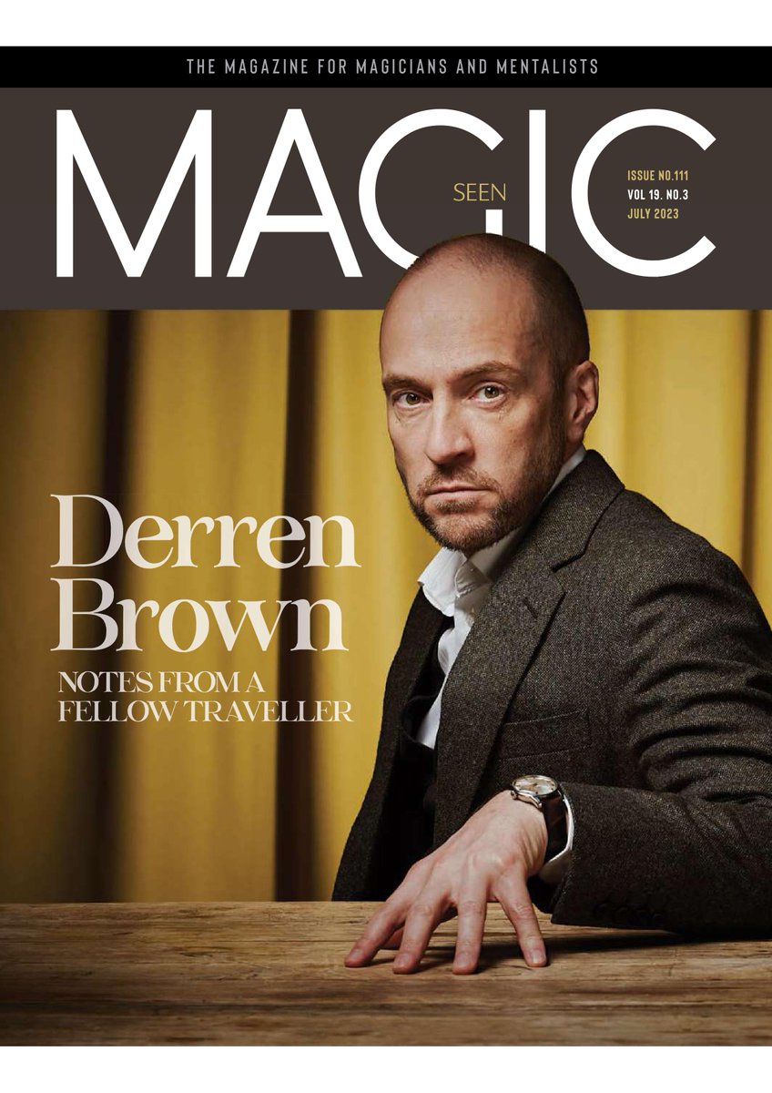 roylehypnotist's tweet photo. MAGIC-SEEN APOLOGY

In Derren Brown cover issue they apologise &amp; update review

https://t.co/vSQvhM9QcS

#Magicseen #Hypnosis #Hypnotism #Hypnotism #Magician #Mentalism #Mentalist #MagicMagazine #StageHypnosis #StreetHypnosis #StageHypnotism #StreetHypnotism #DerrenBrown https://t.co/NJVGodNQ24