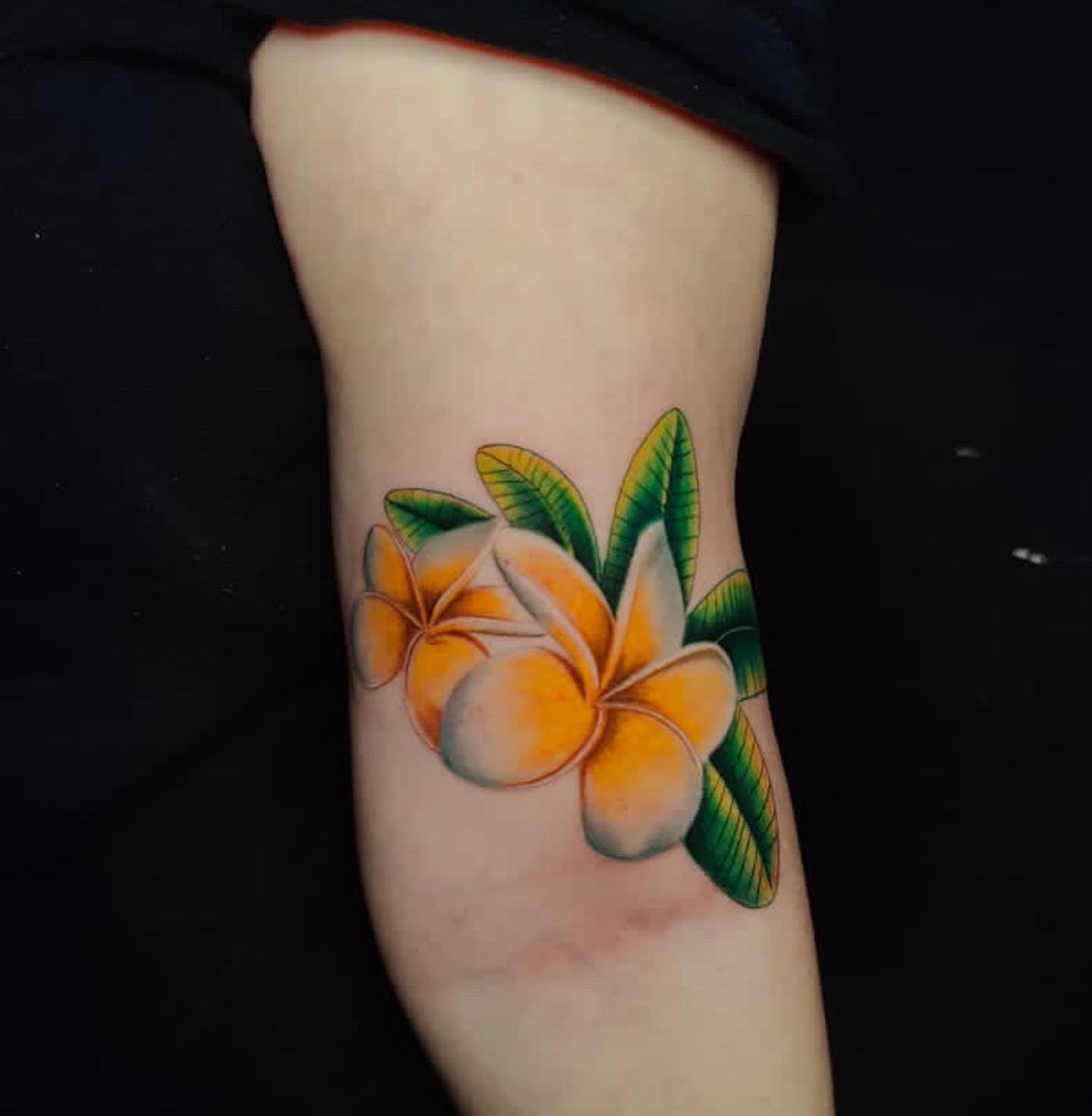 Little plumerias tattoo - Tattoogrid.net