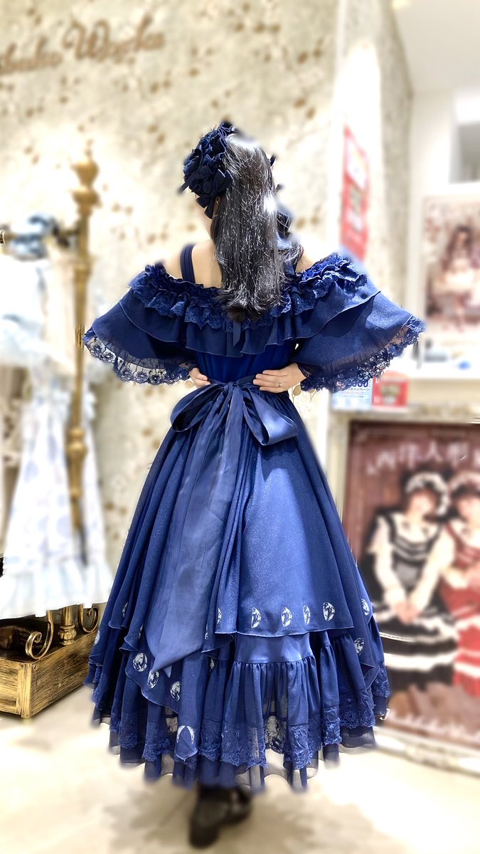 星箱works 城咲ロンドン コラボ ワンピース サックス ロリータ