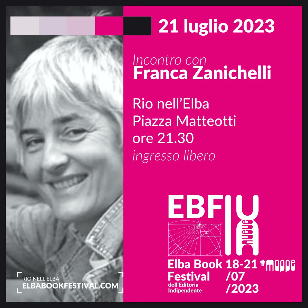 Venerdì 21 luglio a Rio nell'Elba #premiodemetra #ebf9