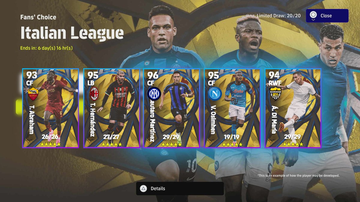 eFootballDB tweet media