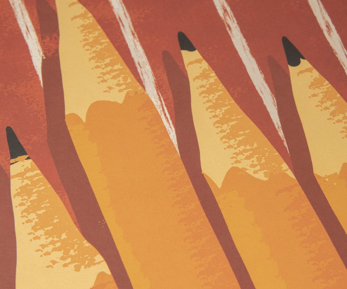 favini_en's tweet photo. Hello, July!
For this month, the @posterheroes calendar features the work of Mauricio Gaitàn and Sergio Bohada. Their poster insists that learning is not a race; it is about quality, not speed. It is litho-printed on Favini Tree Free. https://t.co/Tpm7kfrWjX
