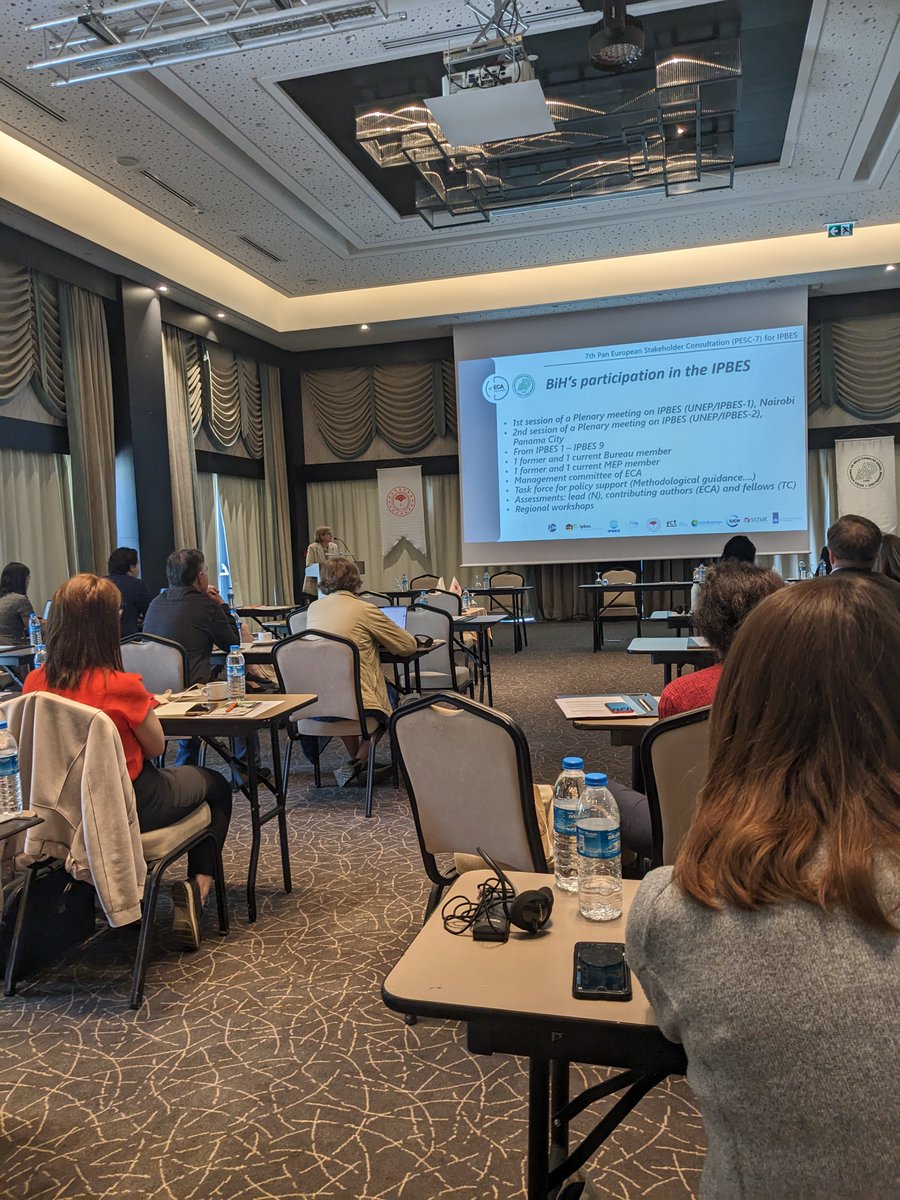 Biodiversity_be's tweet photo. Inspiring words from Senka Barudanovic (Bosnia Herzegovina🇧🇦)
'If we stay unchanged, nature will decline! We hold the power to make a difference.'
Commendable efforts despite challenging political landscape to address biodiversity crisis with help of IPBES tools! 🌿🌎
#PESC7 https://t.co/O05hueebna
