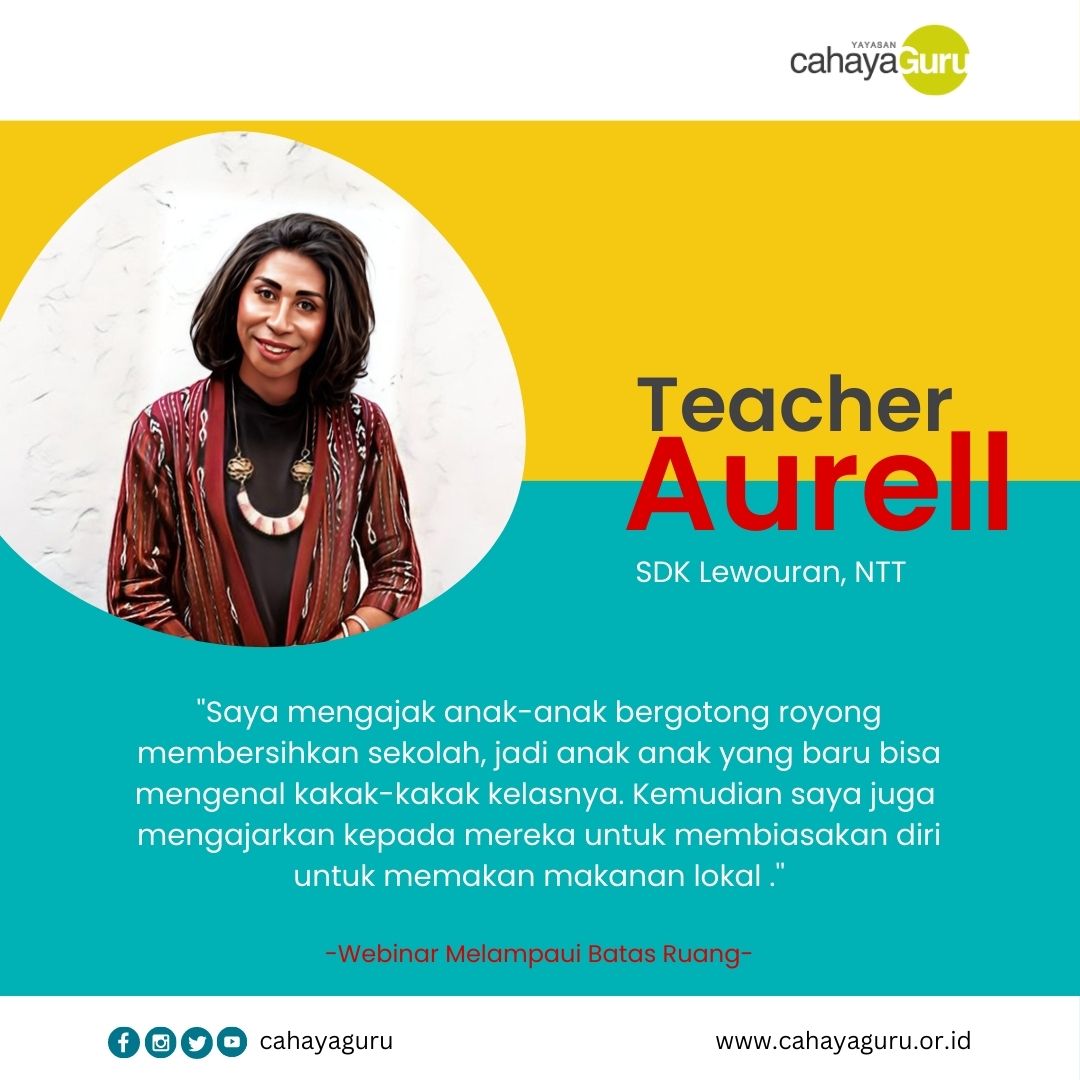 cahayaguru's tweet image. Teacher Aurel mengajak murid baru kelas 1 untuk bekerja sama dengan kakak kelasnya membersihkan lingkungan sekolah. 
Teacher Aurel juga membiasakan untuk bersama-sama mengolah makanan lokal.
Adakah kisah atau pengalaman unik kawan guru mengawali tahun ajaran baru? 
#Guru #YCG