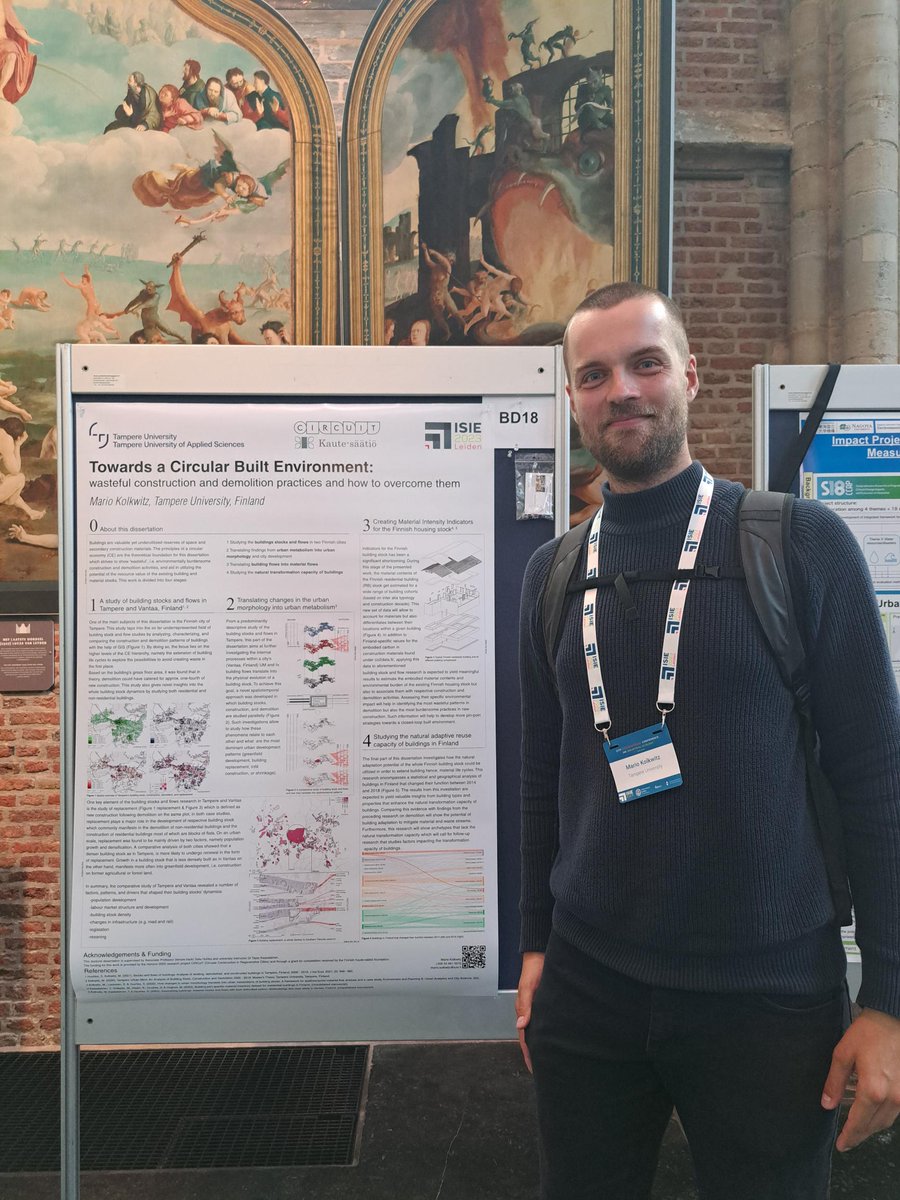 Doctoral Researcher @MarioKolkwitz presenting his dissertation at the 11th International Conference on Industrial Ecology in Leiden, NL. @UniLeiden @IS4IE #ISIE2023