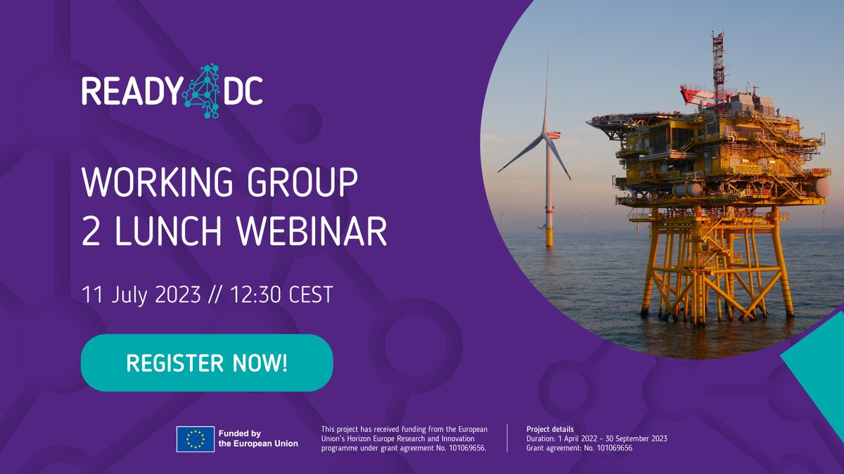 📢 Don't miss the 11 July lunch #webinar at 12.30 CEST! Join Vincent Lakerink &amp; Ceciel Nieuwenhout from the <a href="/univgroningen/">University of Groningen</a> as they highlight the new proposal's impact on #HVDC and interoperable grids. Learn more and register:  
👉ready4dc.eu/events/ready4d… #windenergy #offshorewind