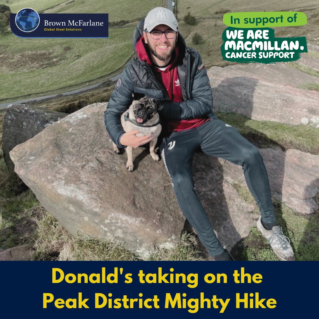 In a few weeks time salesman Donald is tackling the Peak District Mighty Hike to raise money for Macmillan Cancer Support.
As it's 26 miles his dog Walter won't be going with him but if you wanted to support him then you can donate using this link:
rb.gy/g9e22