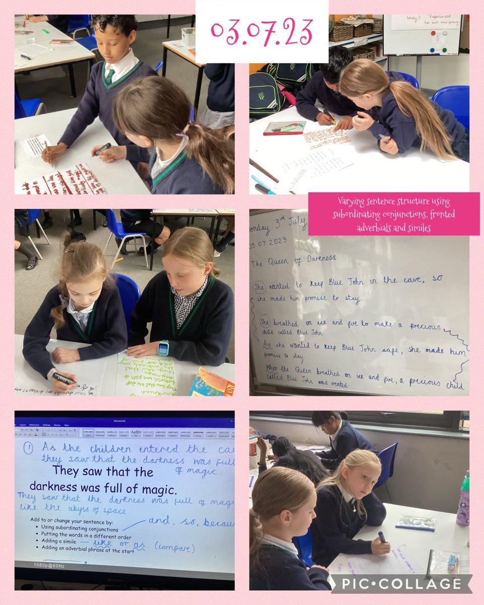 Improving our sentences, this morning! #ltpaenglish #wearebrightfutures <a href="/limetreepa/">Lime Tree Academy</a>