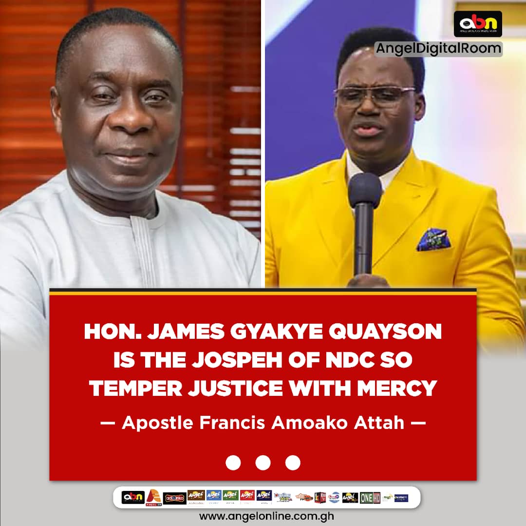 Angeltv_Gh's tweet photo. Hon.James Gyakye Quayson Is The Joseph Of NDC; So Temper Justice With Mercy- Apostle Francis Amoako Attah https://t.co/0zP89xeiPy