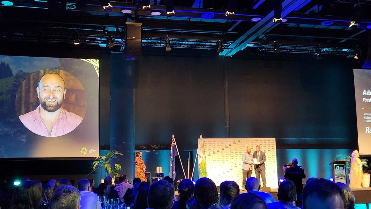 FedFarmers's tweet photo. Congrats @ktuluadam for all the amazing work of Restore Native, helping farmers convert marginal land to native plants. Well deserved winner of the Kaitiakitanga/Guardianship &amp; Conservation Award. #PINZ2023 https://t.co/4PvaCB1yqG