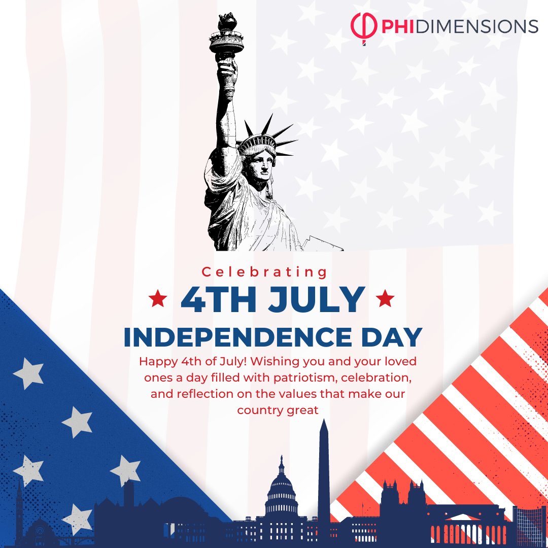 phidimensions's tweet photo. We wish all Americans a Happy Independence Day. Today, let us celebrate the spirit that is America's independence and its freedom.

#4thjuly #AmericanIndependenceDay #USA https://t.co/KTG2FmAfr6