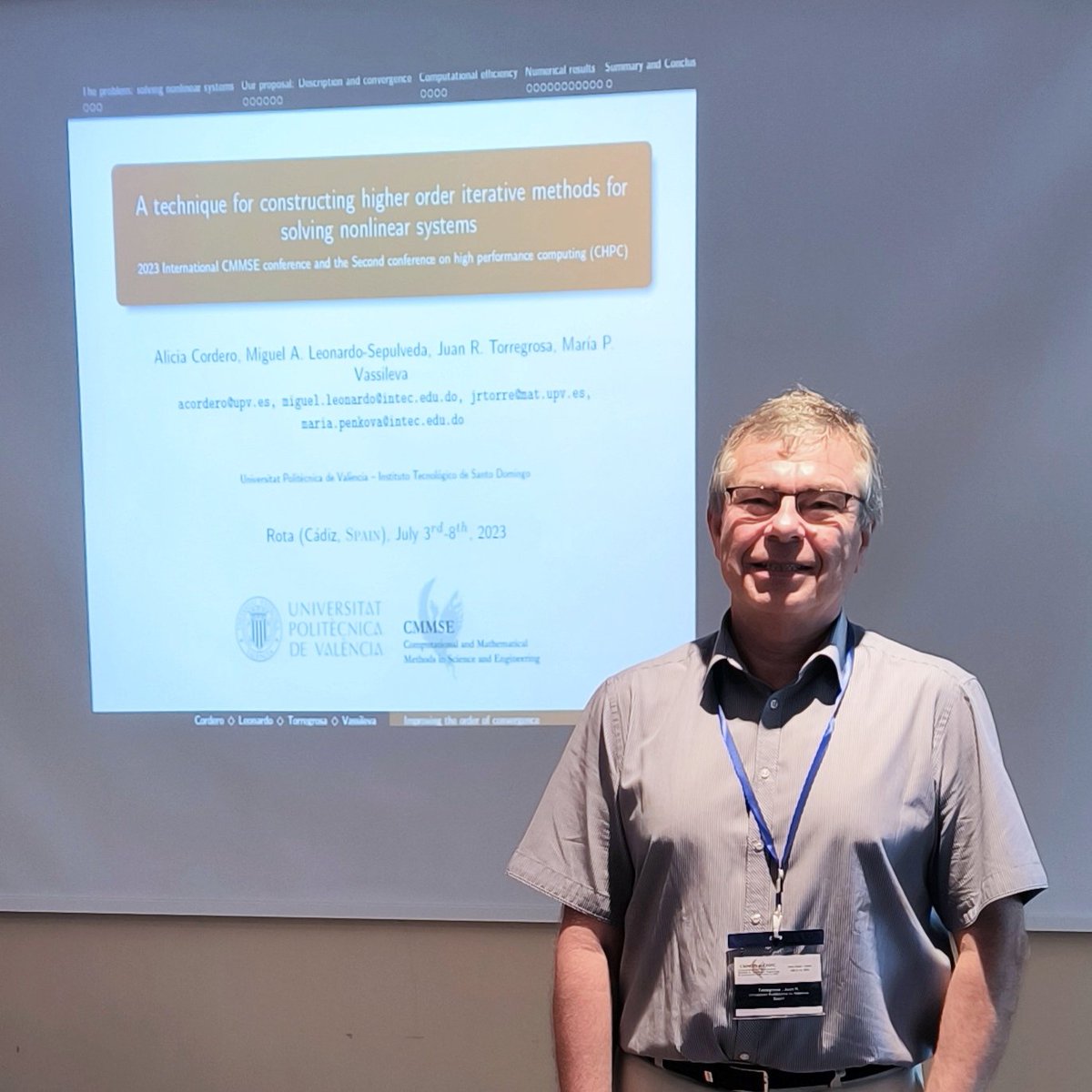 Nice session at International Conference <a href="/cmmse/">Conference CMMSE</a> 2023 with <a href="/acordero_alicia/">Alicia Cordero</a>, <a href="/frachilo/">Francisco Chicharro</a>, <a href="/MagreOfficial/">Á. Alberto Magreñán</a>, #pTriguero and <a href="/jrtorre10/">Juan Ramón Torregrosa</a>