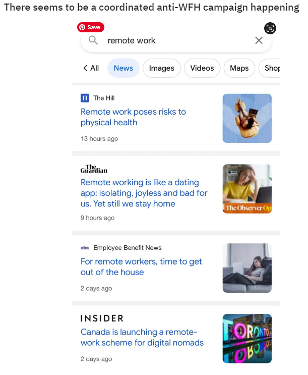 lolo_holmes's tweet photo. @guardian just wondering why you're taking part in this very obvious anti WFH campaign? i hope you will also be publishing a piece on the benefits of working from home. also using a stat from during the worst part of covid isn't relevant to how people feel now https://t.co/r3tODPLtJd