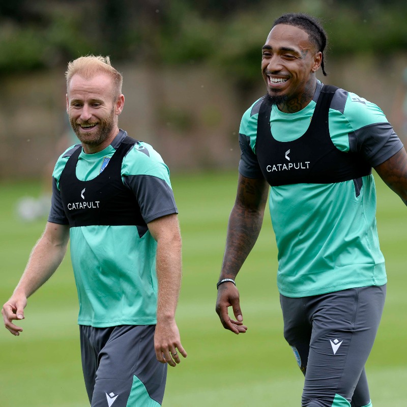 swfc's tweet photo. The boys are back! 🔵⚪️ 🦉

Take a look through our first training gallery of pre-season! 📸

#swfc