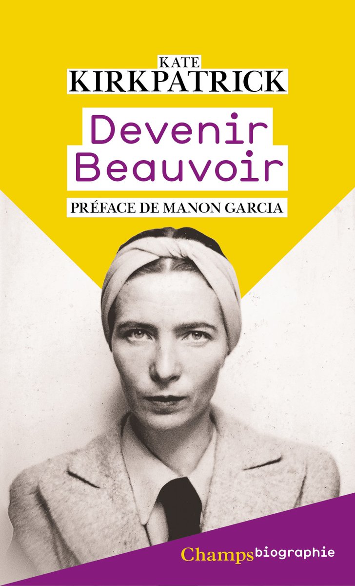 philosofemme's tweet photo. Je suis heureuse de partager que #DevenirBeauvoir sortira en poche à la rentrée. 

Voici la nouvelle couverture et merci @ManonGarcia pour sa préface. 🙏 https://t.co/xeFSrpl2Kc