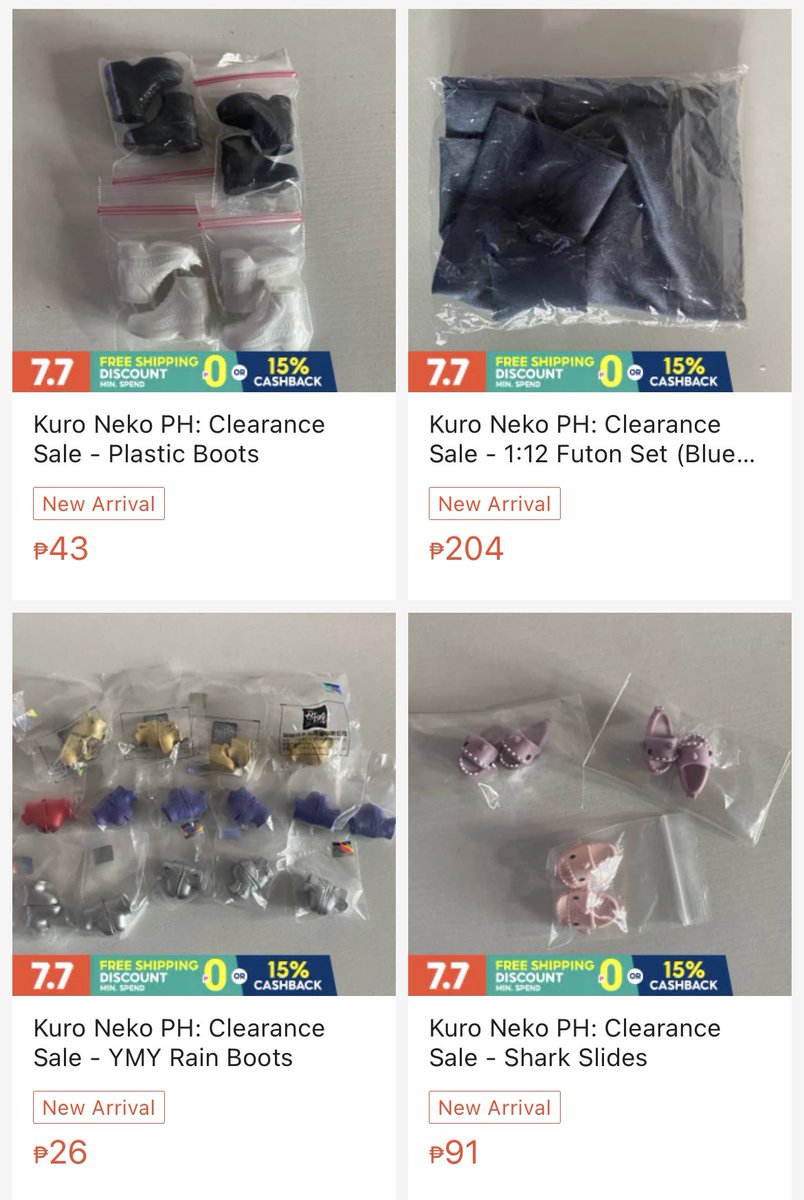 kuronkph's tweet photo. [SHOPEE CLEARANCE SALE]

Hey, everyone! We’ve posted the remaining onhand items from our clearance sale on Shopee. 😊 This includes nendo splits, bodies, clothes and accessories. Check out the link to see the available items~ 💜

Shopee Link: https://t.co/7tdLQ91EXw https://t.co/4s4LoPIFbw