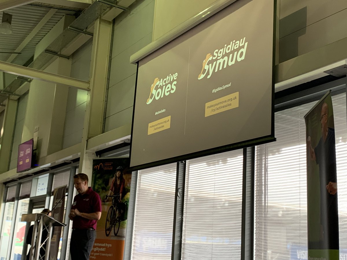 Fiona_Kinghorn's tweet photo. Fantastic to be at the year 1 celebration of #movemorecardiff with Ben Connell launching the start of #activesoles in work encouraging all to wear comfortable footwear & #movemore Please get involved @CV_UHB @cardiffcouncil @cardiffmet https://t.co/sJn3aoGY8m