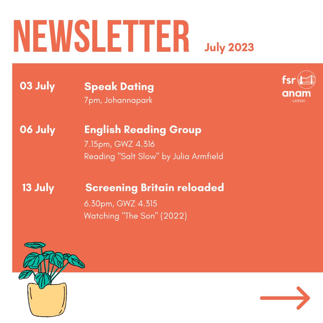 fsranam's tweet photo. How come it is July already! And as always, I wonder if it makes sense to maintain our presence on Twitter...
But for now, here are our July events. Speak Dating is already happening today! https://t.co/tK8znFtLxL