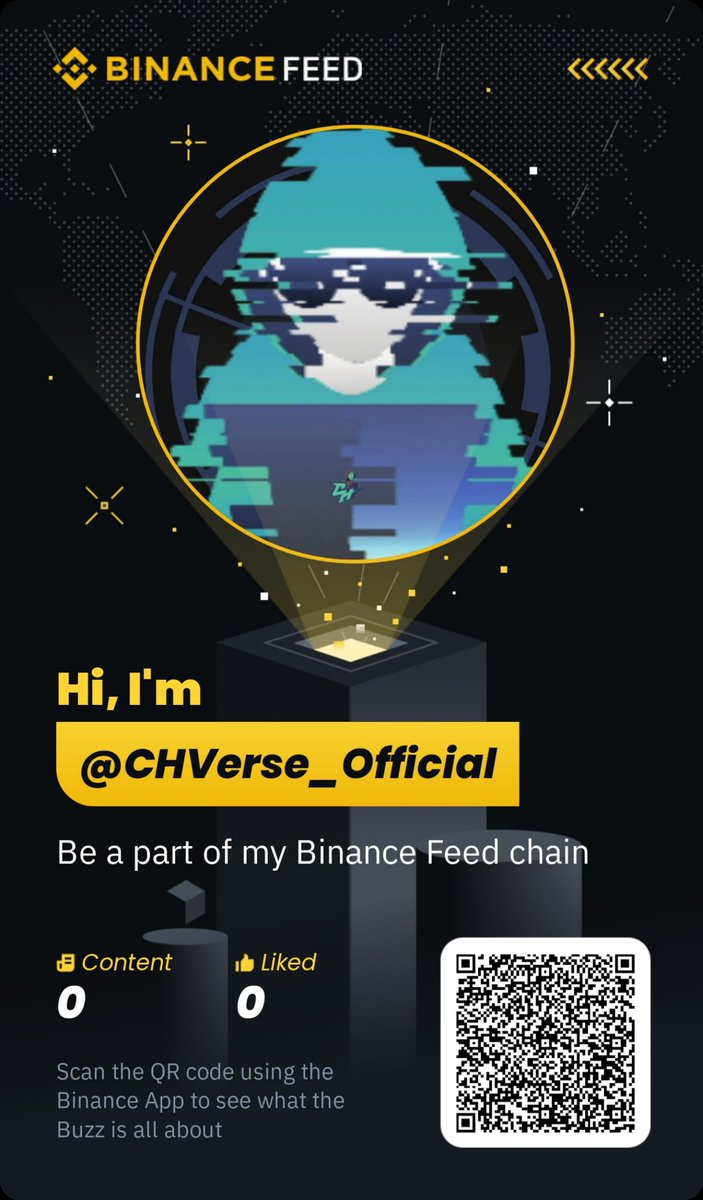CHVerse_ID's tweet photo. Follow Us on Binance Feed ⤵️
https://t.co/RLb55RekWb
#CHVerse #CHVerseID #CHID https://t.co/Z5DdHk75Vf