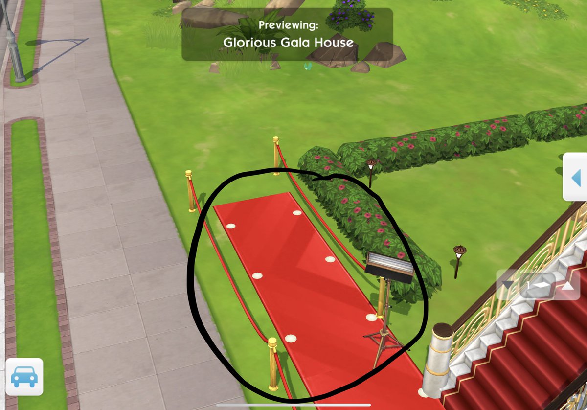 J45Z3H's tweet photo. Does anyone know where this item (red carpet with lights) is located? I swear I’ve looked everywhere but I can’t find it. 
#INeedHelp #TheSimsMobile @TheSimsMobile https://t.co/brSziQUMvu