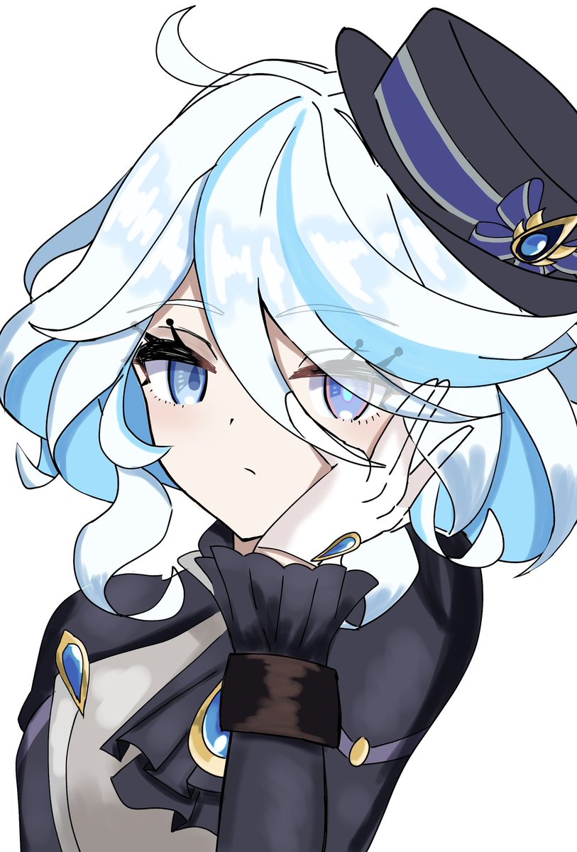 フリーナ(原神) 「フリーナオッドアイ(?)なのめっちゃ良い #GenshinImpact #Fur」|warabi餅のイラスト