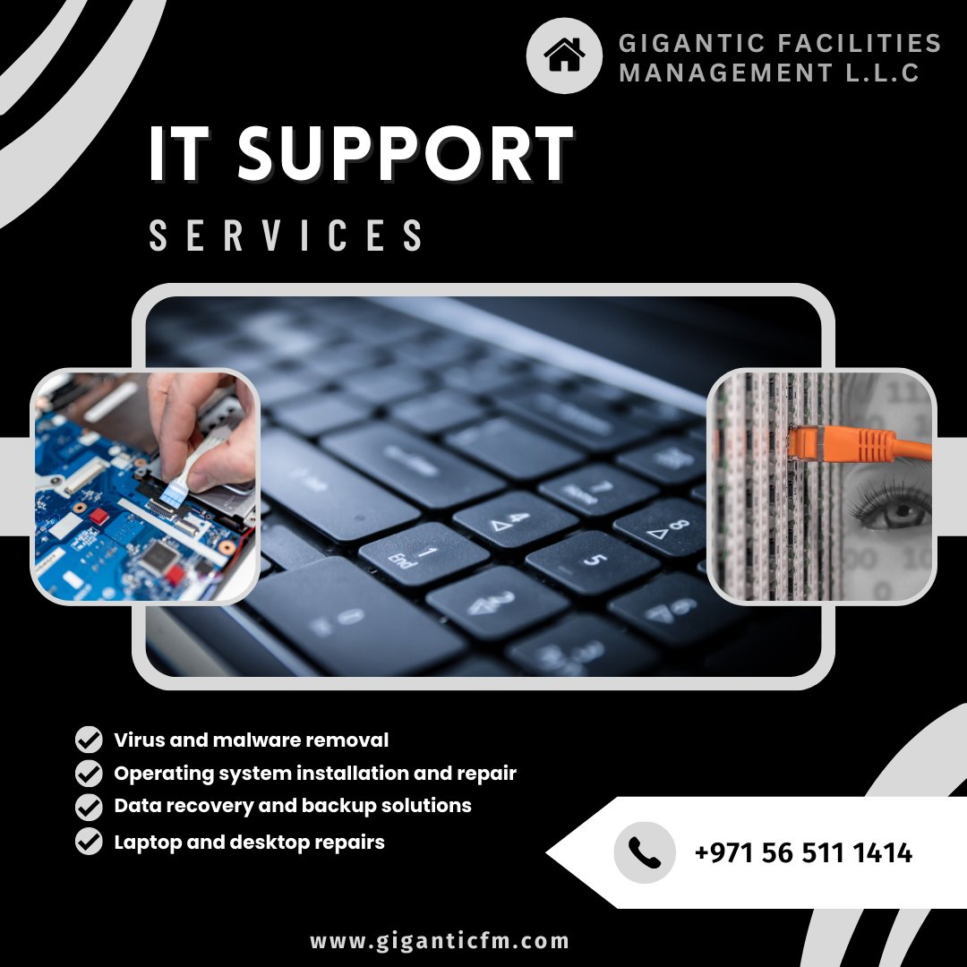 We provide all kinds of IT support services like installation, upgrades, and repairs for your facilities.
#itsupport #itsupportservices #itsupportsolutions #itservices #itsolutions #virusremoval #malwaredetection #malwareremoval #operatingsystem #osinstallation #osmaintenance