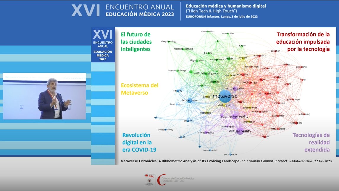 Francisco Sendra (<a href="/pakosendra/">Francisco Sendra</a>), profesor de la Facultad de Medicina de la <a href="/InfoUMA/">Universidad de Málaga</a> presenta su práctica avanzada «El mundo del #metaverso». 

🔴Síguelo en directo: youtube.com/watch?v=b9hycf…

#EducaciónMédica #Tecnología #Digitalización