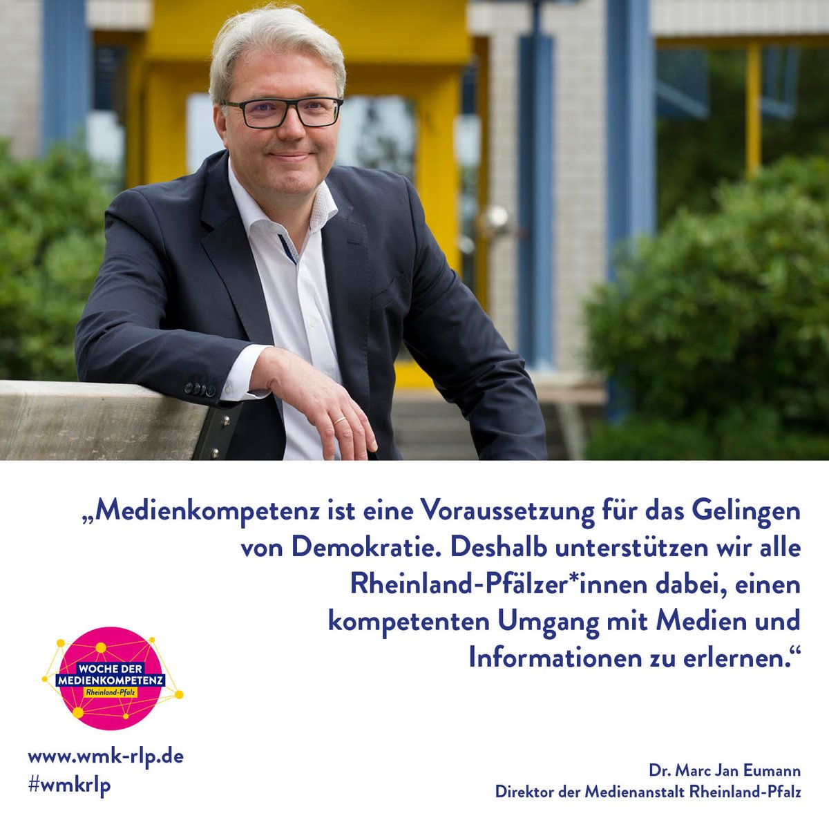 7 Tage, 175 Aktionen, Tausende Teilnehmer*innen: die #WochederMedienkompetenz startet heute. Wie können wir uns in #RLP fit machen für die digitale Welt? Antworten liefert noch bis 9. Juli die 4. landesweite #WMKRLP mit 175 praxisnahen Bildungsangeboten 
bildung-rp.de/gehezu/startse…