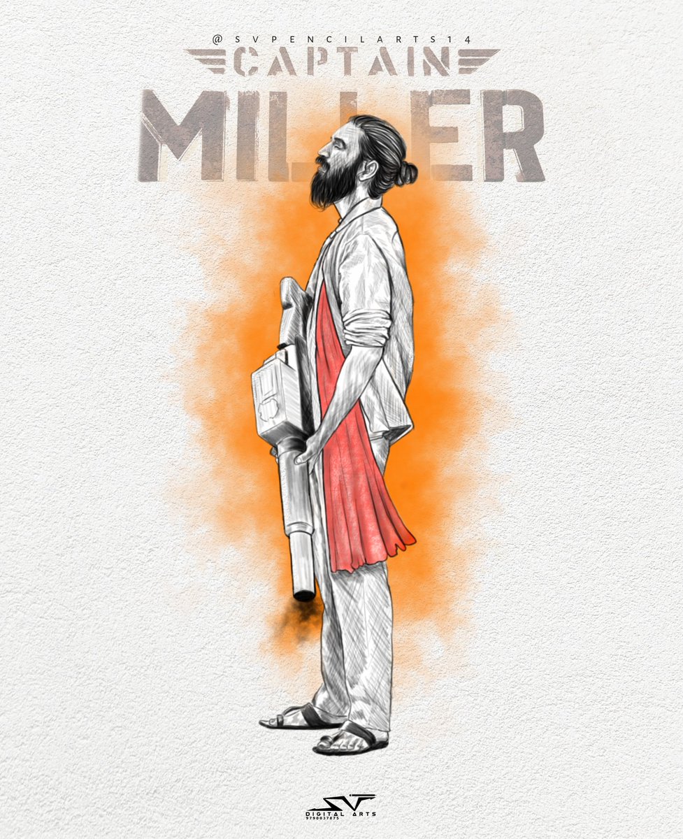 Nandhalal_Ddf's tweet photo. #CaptainMilIerFirstLook Art 🎨✨️ @dhanushkraja
Artist : @SVpencilarts14 💓🔥 https://t.co/CZ7hWAGqew