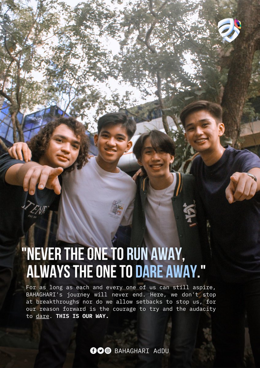 addu_bahaghari's tweet photo. 𝐅𝐞𝐚𝐫𝐥𝐞𝐬𝐬 &amp; 𝐑𝐞𝐥𝐞𝐧𝐭𝐥𝐞𝐬𝐬.

Our reason forward is the courage to try and the audacity to dare. 𝗧𝗵𝗶𝘀 𝗶𝘀 𝗼𝘂𝗿 𝘄𝗮𝘆. #BHRI23

Be a Kabahagi now! 💙🤍

🔗 Apply here: https://t.co/CYrCW50DQI https://t.co/o8uipa5SzE