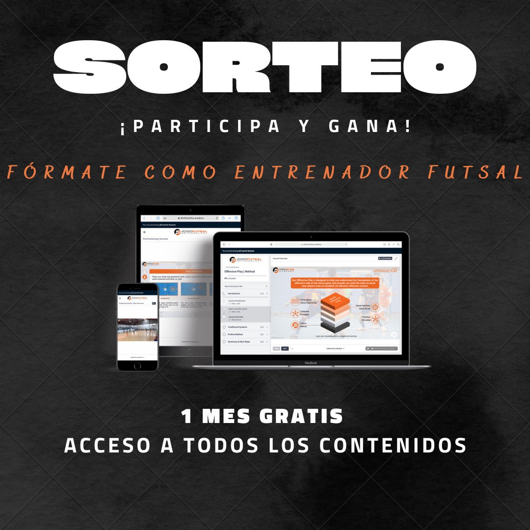 entorno5x5's tweet photo. 🍀 11º SORTEO 🍀

🗞️ Sorteamos 1️⃣ mes de ACCESO GRATIS 🎁 a la plataforma educativa online 👨🏻‍🏫📱 para entrenadores 📝 de @profiveacademy 🟠⚫

✅ Requisitos

-Sigue a @entorno5x5
-Sigue a @profiveacademy
-RT y MG
-Menciona a 2 entrenadores

📹 Os dejamos ejemplos de ejercicios 👇🏻 https://t.co/tTTurcPnKq