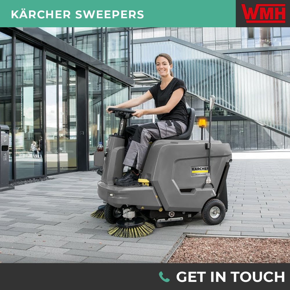 WelfauxMH's tweet photo. Kärcher sweepers help to effectively keep your warehouse, yards and other areas clear of dirt, debris, litter and are ideal for deep cleaning - creating a safe environment for staff and visitors. ✅

Take a look at our range of sweepers: https://t.co/N10lXo3Fwh https://t.co/b4b4FYvfuv