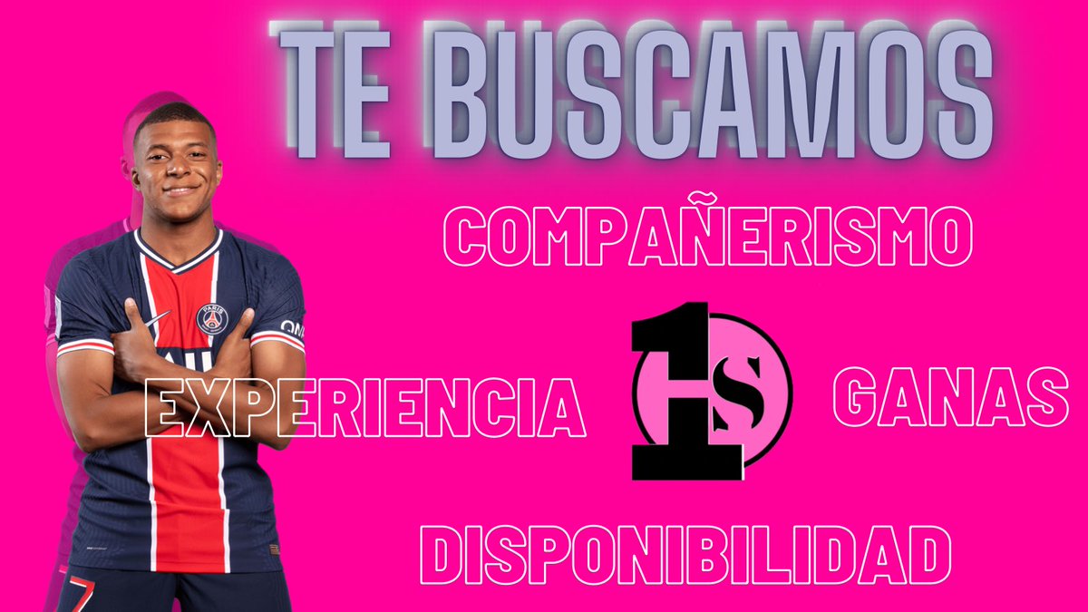 #BUSCAMOSJUGADORES

🔜Para el siguiente EAFC 2024 y temporada de la sección de Clubes Pro ya sabéis que estamos buscando a jugadores.

TODAS LAS POSICIONES❗️❗️

⚠️Formación 4 defensas⚠️

Te esperamos con los brazos abiertos a que vengas hacer pruebas con nosotros.🫵🏻

#WithStyle