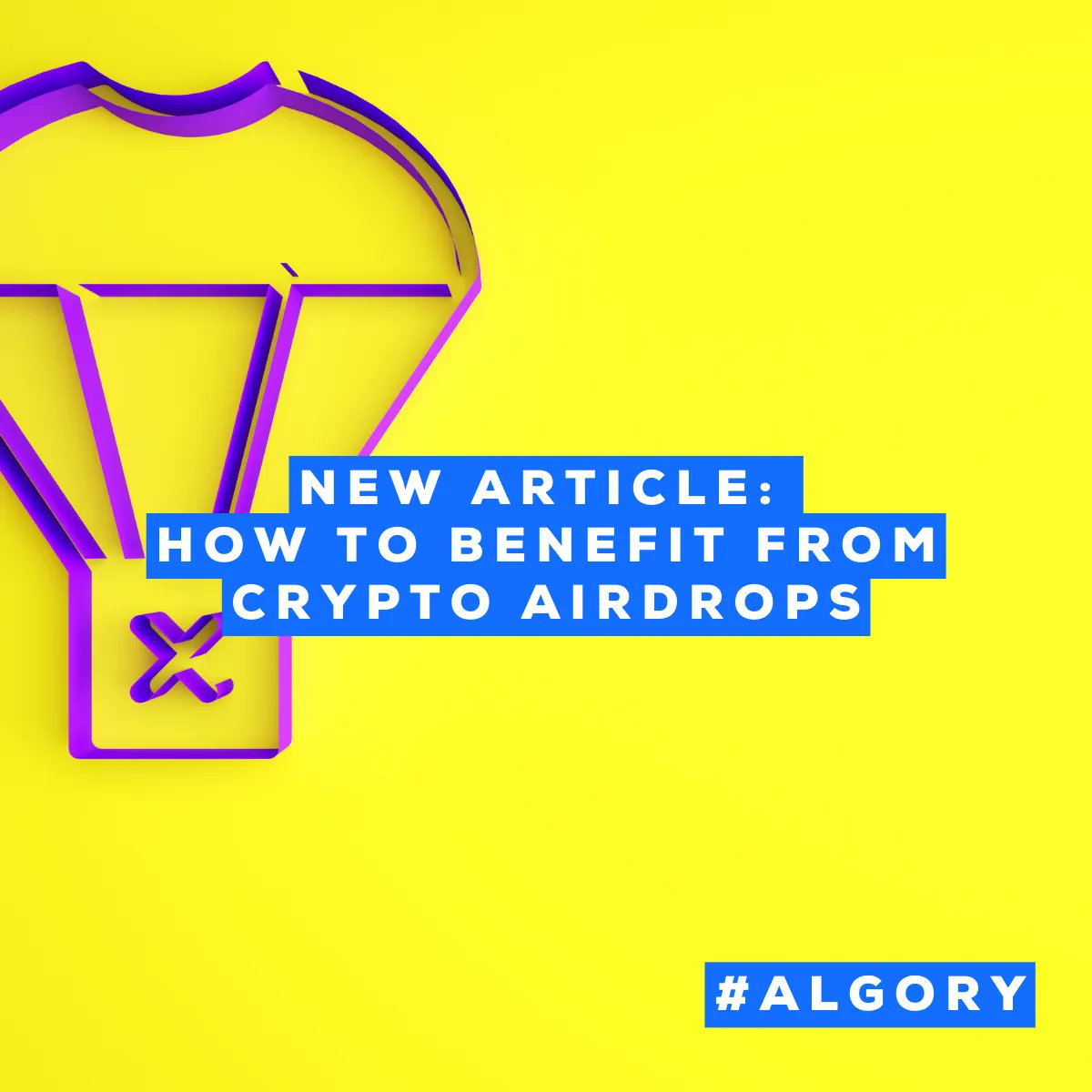 AlgoryProject's tweet image. The savvy crypto investor is scanning its grapevines for the latest airdrop alert. Crypto airdrops can reap thousands of dollars in returns and expedite a blockchain project’s adoption process. 

Read on: buff.ly/3HsXOvK

#cryptoairdrop #algory