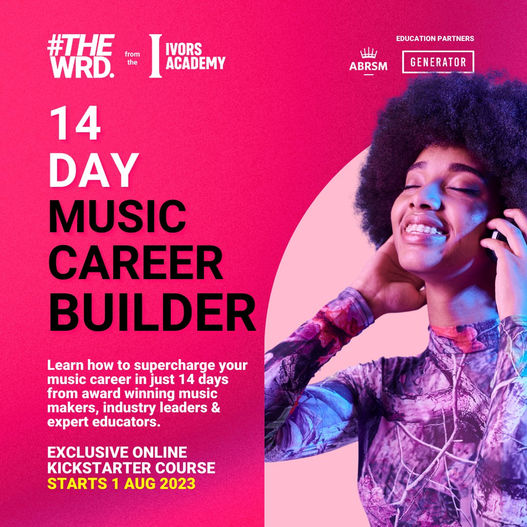 PRS for Music (@prsformusic) on Twitter photo Take the next steps to supercharge your music career with The WRD, a two-week course from <a href="/IvorsAcademy/">The Ivors Academy</a>. Join a vibrant community of music professionals and learn the tools and techniques to take your career to the next level.
PRS members get 75% off at: prs.info/r9u550P2j1m Take the next steps to supercharge your music career with The WRD, a two-week course from <a href="/IvorsAcademy/">The Ivors Academy</a>. Join a vibrant community of music professionals and learn the tools and techniques to take your career to the next level.
PRS members get 75% off at: prs.info/r9u550P2j1m