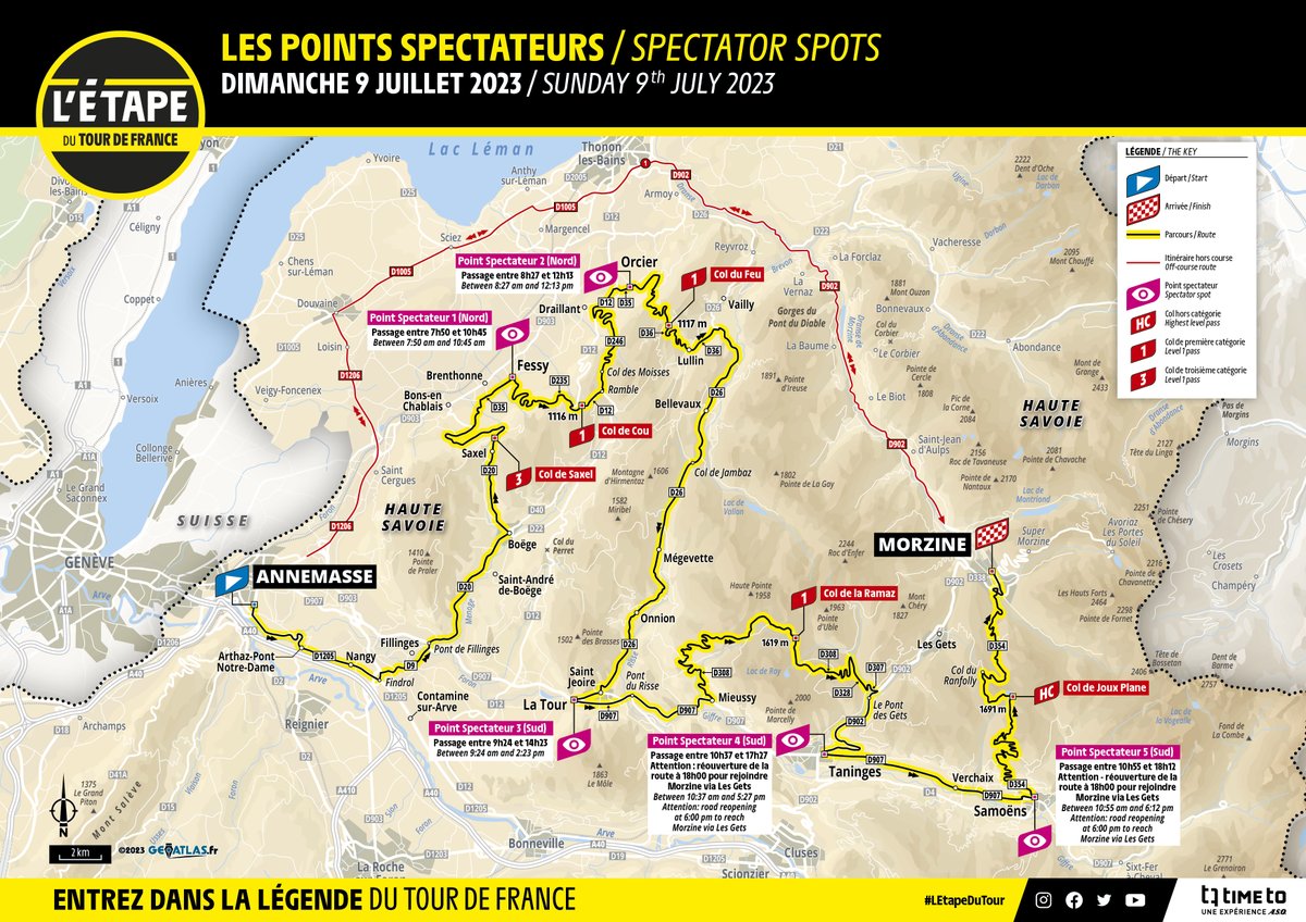 Tes proches ont prévu de venir t’encourager sur #LEtapeduTour ? 🗣️ Voici les informations à leur transmettre, avec les points les plus accessibles 📍

Any friends or family planning to come and cheer you? 🗣️ Find out what they need to know, including the most accessible points 📍