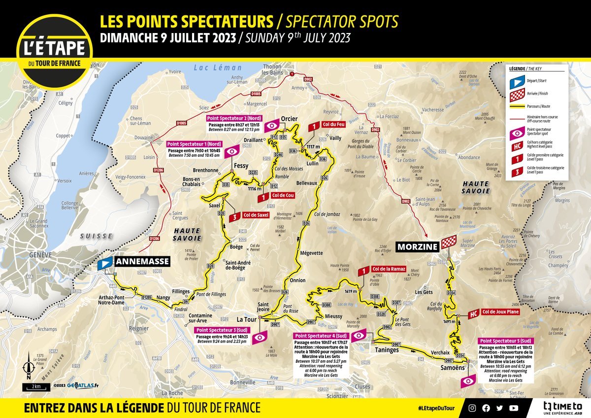 Tes proches ont prévu de venir t’encourager sur #LEtapeduTour ? 🗣️ Voici les informations à leur transmettre, avec les points les plus accessibles 📍 Any friends or family planning to come and cheer you? 🗣️ Find out what they need to know, including the most accessible points 📍