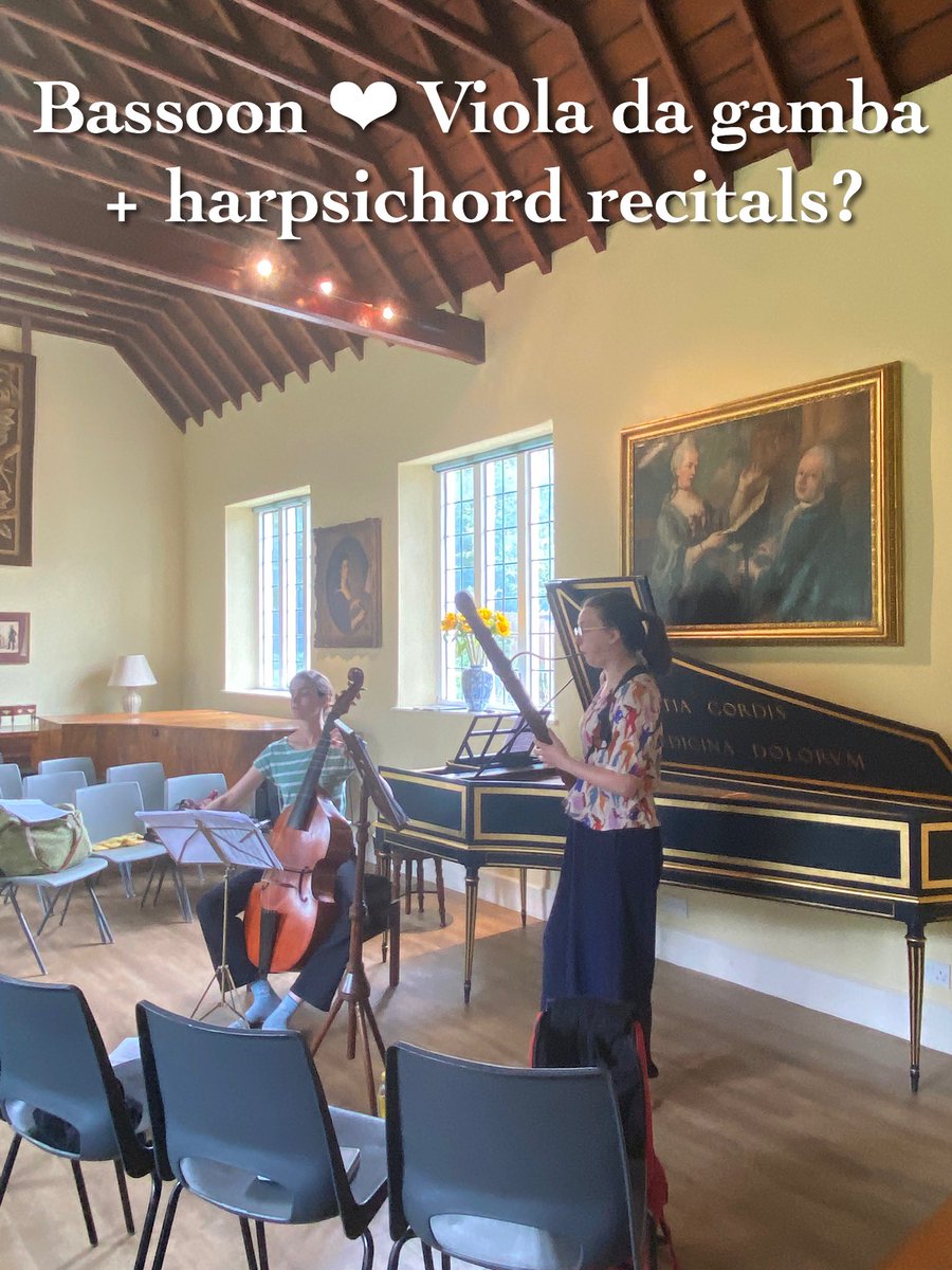 During the weekend, the Ensemble Molière Bass Team gave recitals in Norfolk. The audience totally loved the sound of this rare combination &amp; the intriguing repertoire! If anyone would like to host #Bassoon/#Violadagamba/#Harpsichord recital, let us know👉🏼💌ensemblemoliere.com/contact