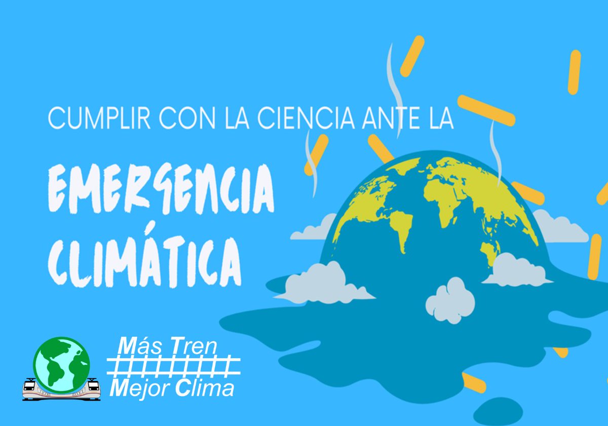 🗳 En la campaña #MasTrenMejorClima más de un centenar y medio de entidades del ámbito social, juvenil y ecologista emplazamos a los partidos políticos a que expresen su nivel de compromiso respecto al cambio climático de cara al #23J.