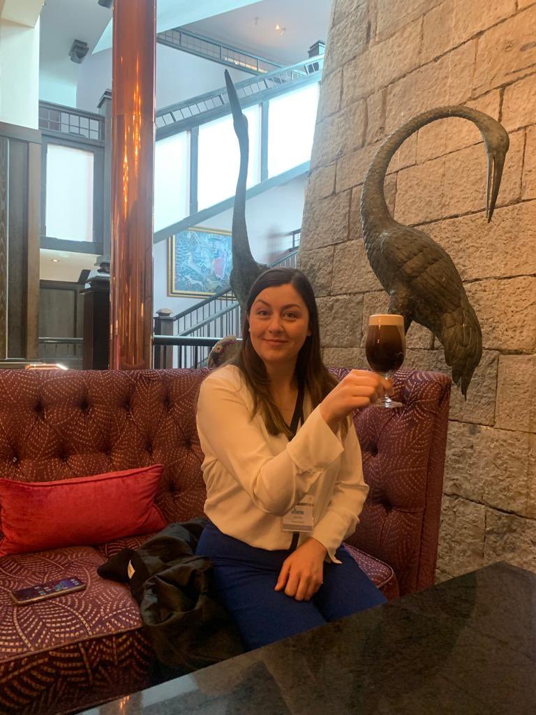 Amazing talk by PhD student Linda Reilly for the IGG session at this year’s UKEMS #UKEMS23. Celebrating a job well done with a Guinness - when in Dublin!