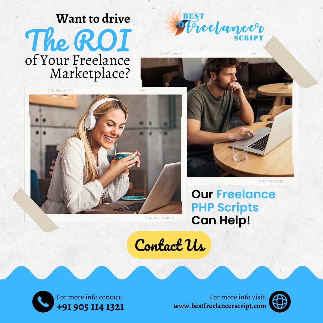 freelancerscrip's tweet image. Packed with flexible revenue streams, including transaction commission, bid purchase, and featured listing, our #freelancescript rolls in high revenue in real time!
Try the free demo now!
☎️ +91 33 4001 6469/+91 90511 41321
🌐 bestfreelancerscript.com
📧 info@originatesoft.com