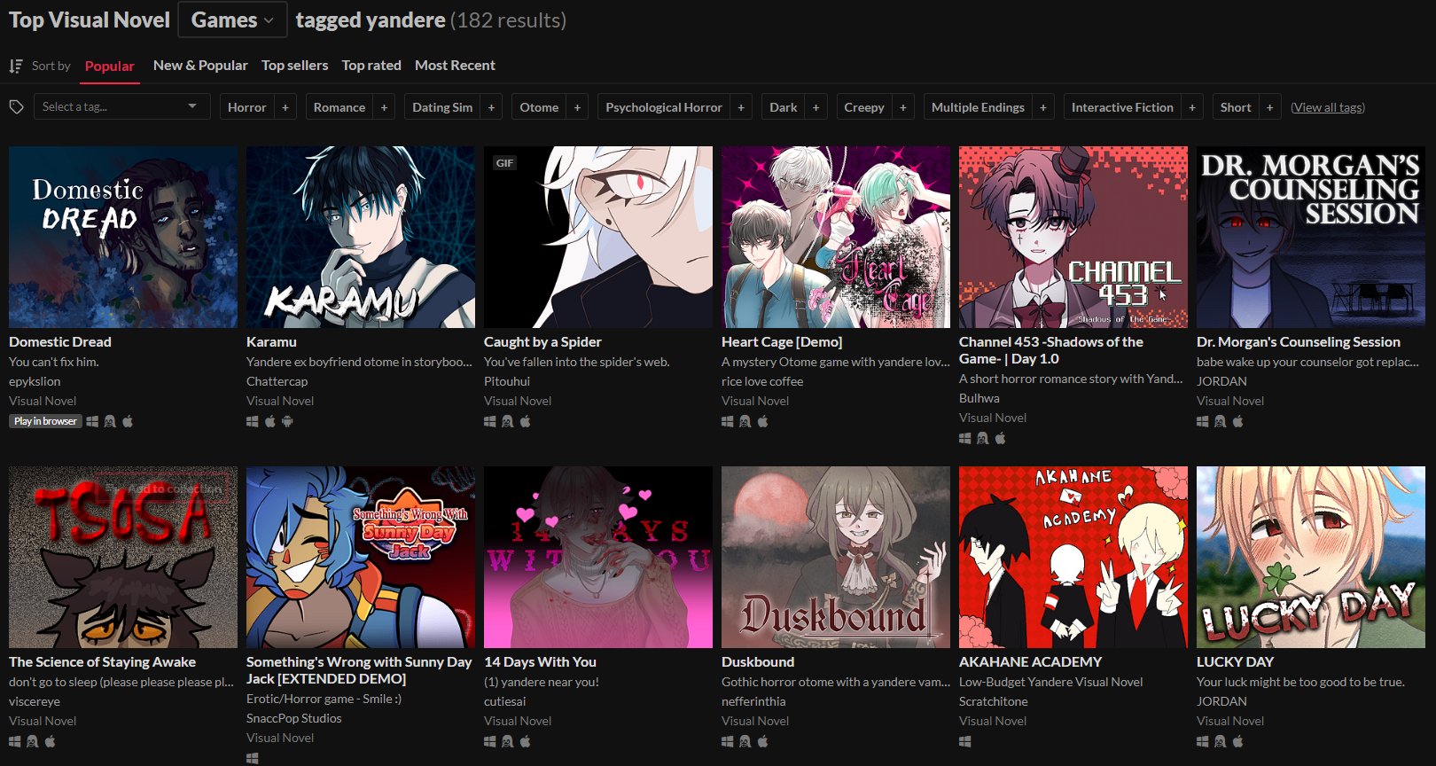 Top games tagged Anime