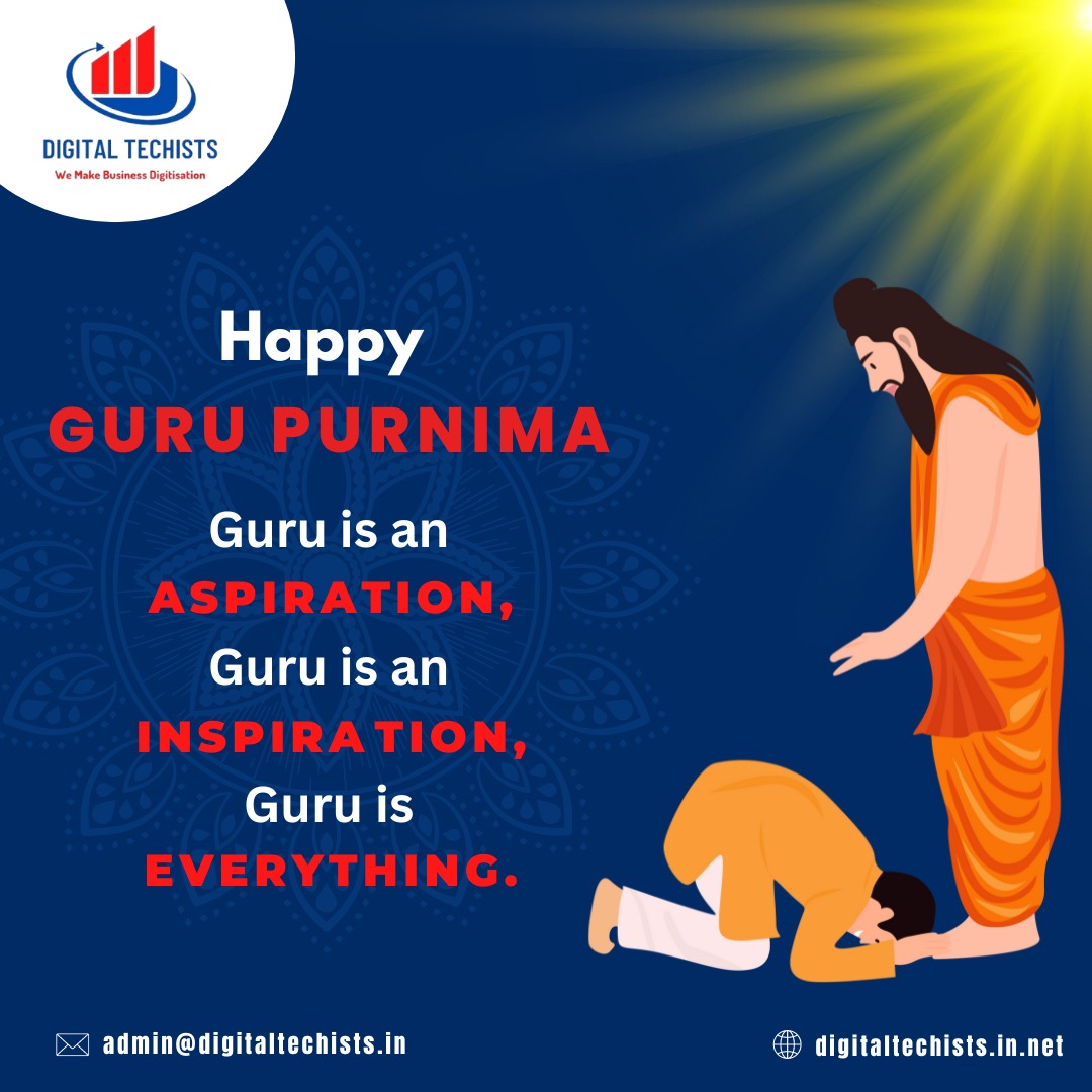 DigitalTechist3's tweet image. May this Guru Purnima bring you abundant blessings from your spiritual guides and mentors. May their wisdom and guidance continue to light your path and inspire you to reach new heights.
Call: +91 9158911906
Email: admin@digitaltechists.in
digitaltechists.in.net