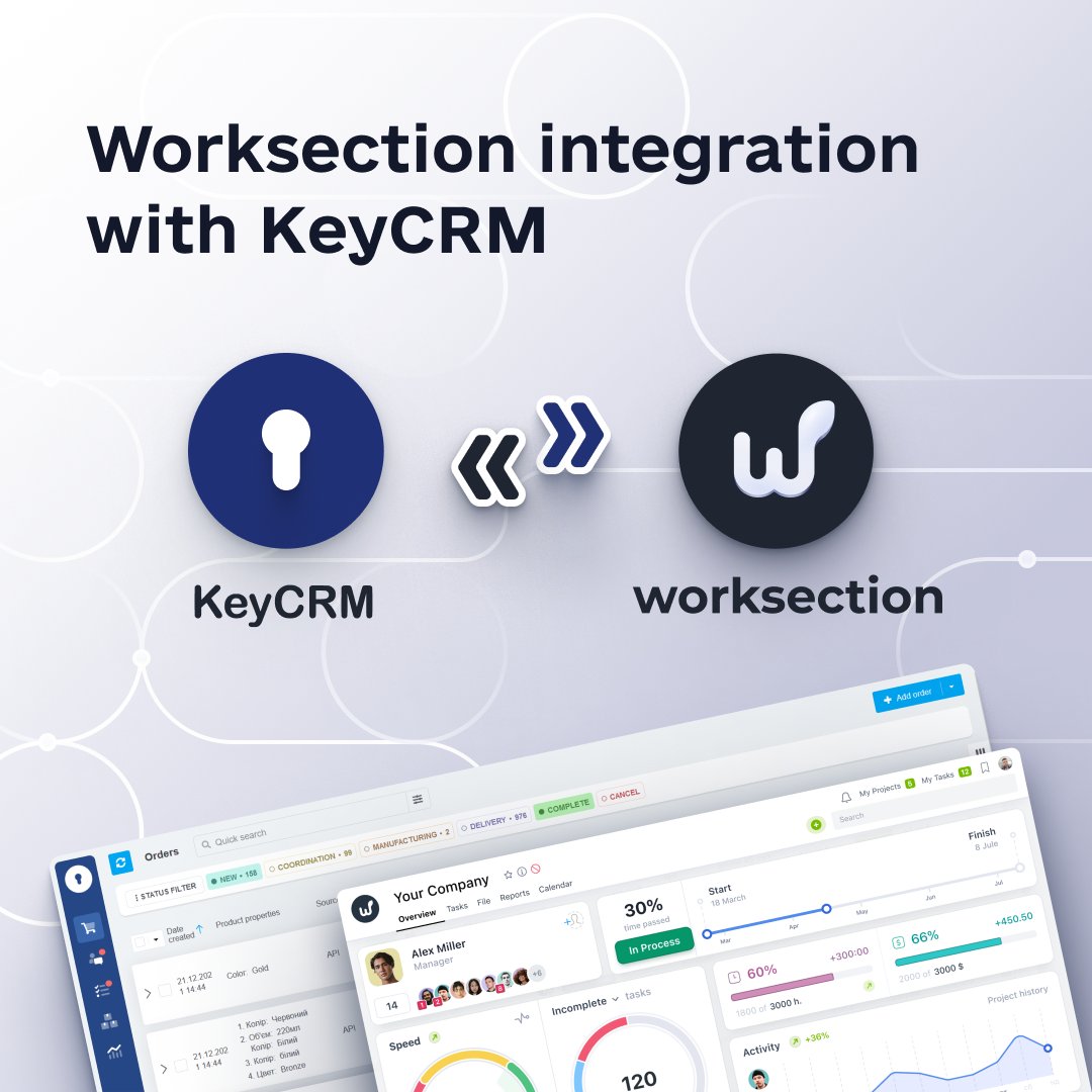 worksection's tweet image. We are glad to introduce a new integration with the Ukrainian 🇺🇦 CRM system KeyCRM.

🔗 Integration of Worksection and KeyCRM allows you to quickly and easily consolidate the benefits of project management and customer relationship management systems.

bit.ly/435j7MC