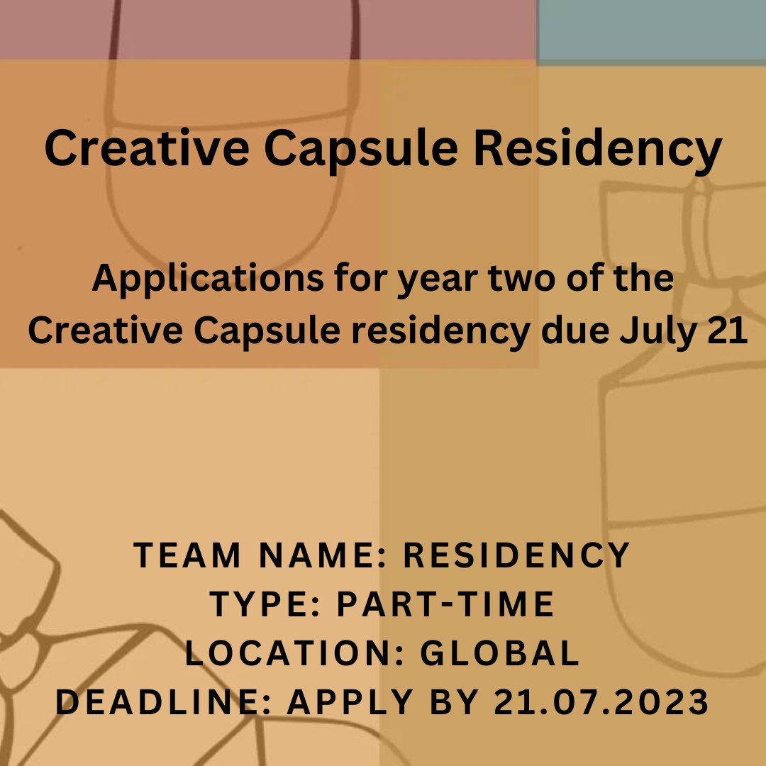 MotoRepublik's tweet photo. Opportunity Alert: Deadline-21 July 2023
Open call for journalists, artists and security experts to be part of a virtual 8-month residency. Application closes July 21, 2023, residents will be selected by August 4, 2023 and the residency runs from August 30, 2023, to April 30, 2024.
Apply now: https://t.co/mZ8Hrfkj9x
#Apply #Opportunity #Artists #TagAJournalist #TagAnArtist
