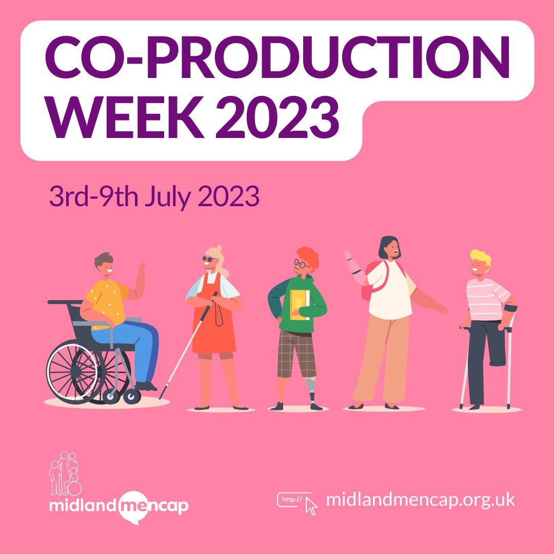 MidlandMencapUK's tweet image. 🌟 Join us for National Co-production Week! 🎉
 
This week, we aim to raise awareness and celebrate the power of collaboration in creating positive change for individuals with a learning disability, as well as their families and carers! #CoProductionWeek