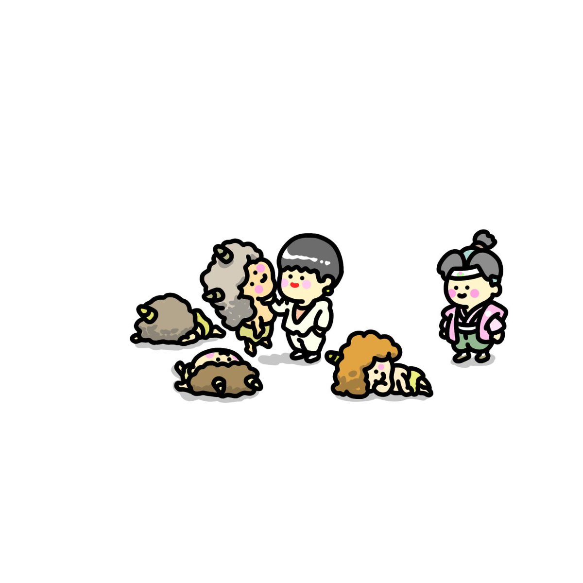 アッコさんと鬼退治<( ･ิω･ิ)>
