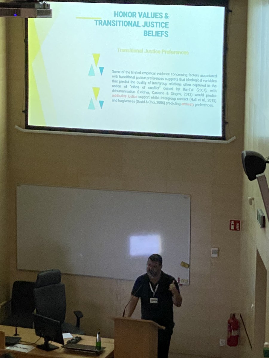 Great talk by <a href="/CharisPsaltis/">Charis Psaltis</a> on the link between honor values and preference for retributive justice in both Cypriot communities and the role@of apology effectiveness in this link <a href="/honorlogic_erc/">HONORLOGIC ERC Project</a>