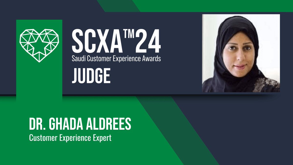يسرني الإنضمام للجنة التحكيم في جائزة تجربة العميل السعودية <a href="/SaudiCXA/">SaudiCXA</a>  برعاية جمعية تجربة العميل <a href="/CXSaudi/">جمعية تجربة العميل</a> ، نتطلع لرؤية مشاركاتكم عبر الموقع
الإلكتروني للجائزة saudicxa.com