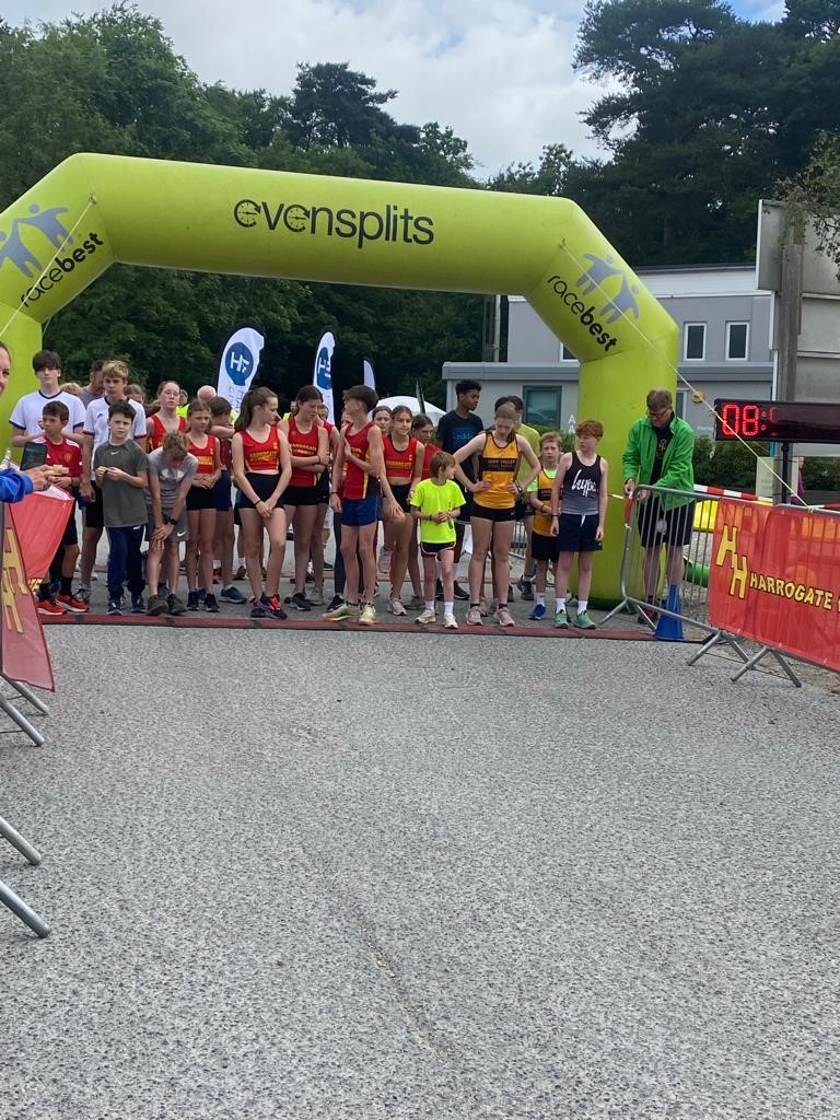 Some of our HHJ athletes at <a href="/hharriers/">Harrogate Harriers</a> Fun Run 2023